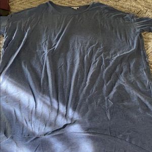 3/4 sleeve tunic hi-low cut